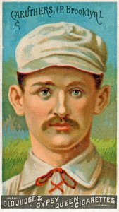 Ritratto di Bob Caruthers, Brooklyn Trolley-Dodgers da American School